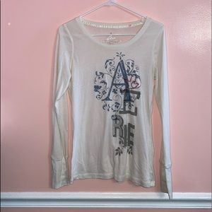 Aerie Long Sleeve Logo Shirt